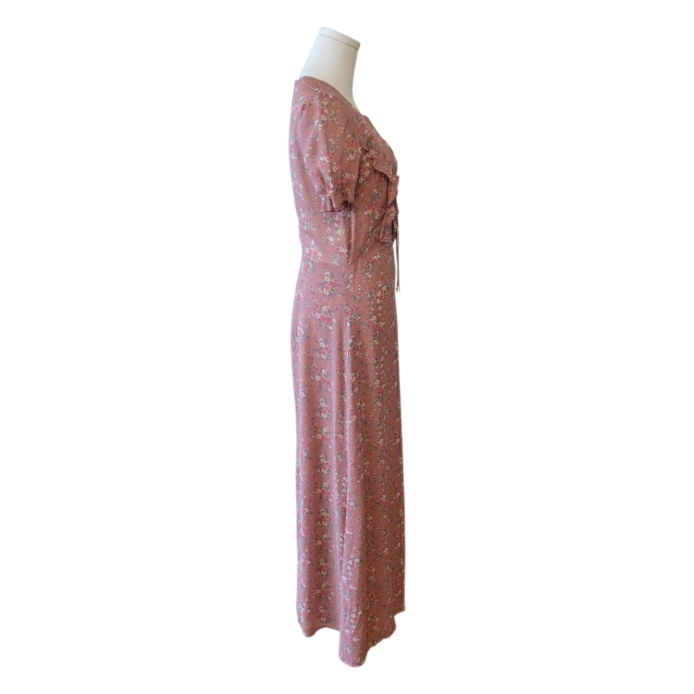 Reformation Pink Floral Huntington Maxi Dress Size 4 - Picture 5 of 7